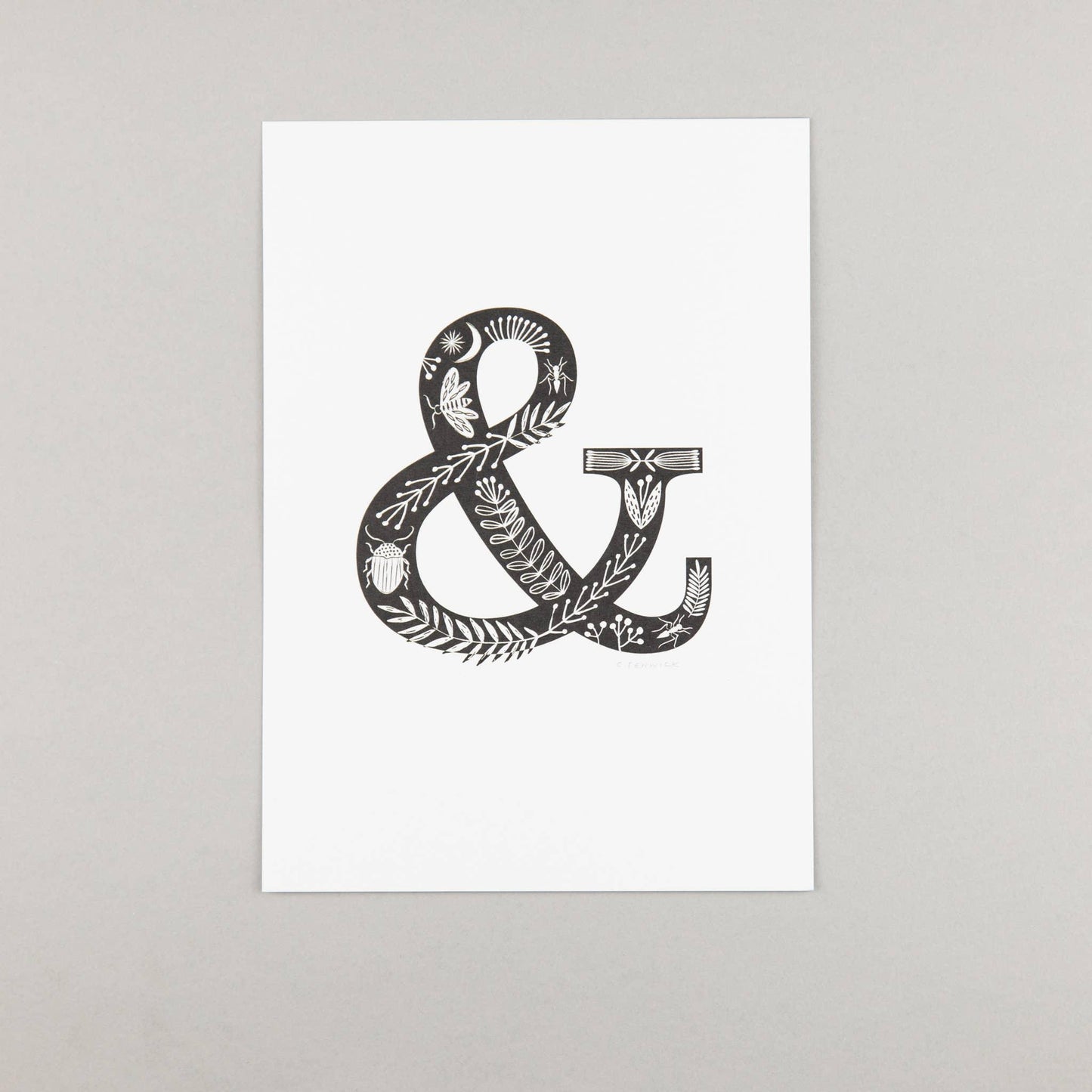 AMPERSAND LETTER. Stampa artistica di Maggiemagoo - The Rabbit Stool -